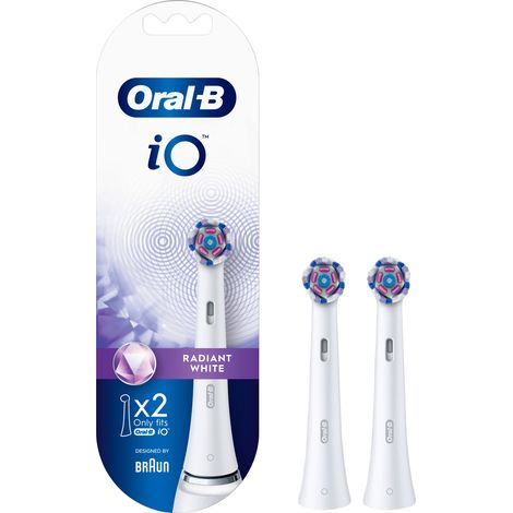 Oral-B iO Radiant White 2 pièce(s) Blanc