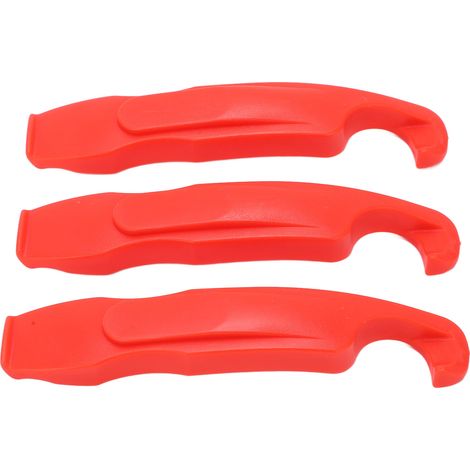 3-teiliges Reifenheber-Set aus Nylon für Fahrräder, Reifenabzieher, Fahrradradreparaturwerkzeug, rot (1/5)