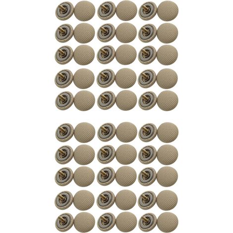 60 tornillos de fijación para techo de coche, hebillas de sujeción para techo de coche, remaches de presión, color beige.