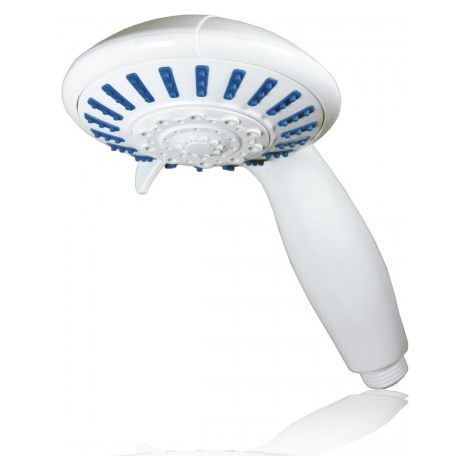 MANGO DUCHA D.107MM "PENTIUM" 5 FUNCIONES BLANCO - BRINOX