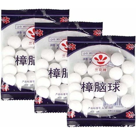 Prévenir Les Mites 200 pièces de Boule Anti-Insectes Anti-Mites désodorisation des Toilettes Protection des placards Soins de Jardinage (1/5)