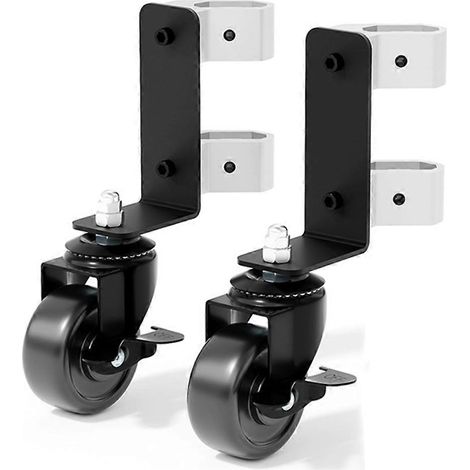 Roues avant doubles à 360° améliorées pour boîte à outils, ensemble de roulettes pour boîte à outils roulante, accessoires pour boîte à outils, noir (1/5)