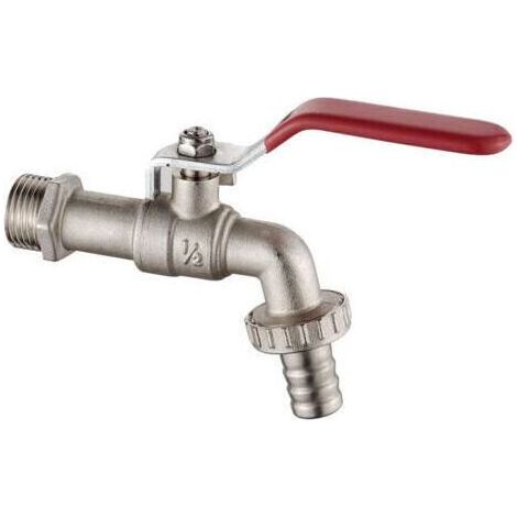Robinet extérieur 1/2 pouce – Antigel -10 ℃ à 120 ℃ – Laiton haute résistance – Installation facile – Dimensions 13.57 cm (1/4)