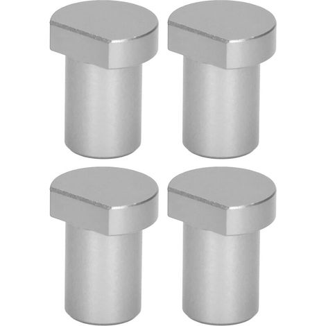 Blocs de limite de bureau pour le travail du bois, établi multifonctionnel, butées de frein, 20mm de diamètre, argent, 4 pièces (1/5)