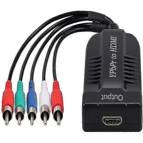 2025 New Component to HDMI Converter Support 1080P Male YPBPR to HDMI Adapter R/L to HDMI 5RCA to HDMI (1/5)