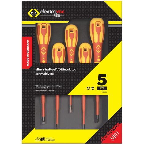 C.K Tools T49283D Juego de destornilladores VDE 5 piezas (1/2)