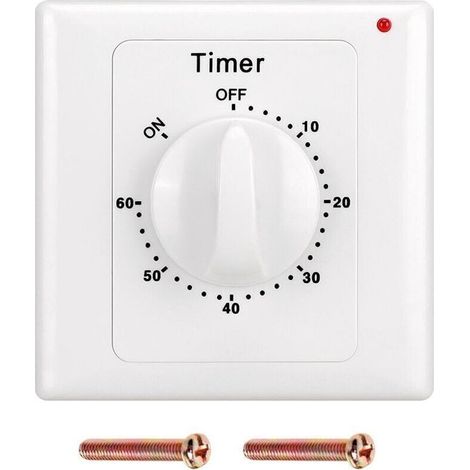 Minuterie de pompe robuste AC 220 V, contrôle électronique, compte à rebours mécanique, prise, interrupteur de temps - 60 min (1/3)
