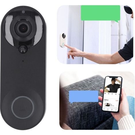 Sonnette vidéo WiFi sans fil 1080P, moniteur d'appel, caméra extérieure, système d'interphone vidéo (1/5)