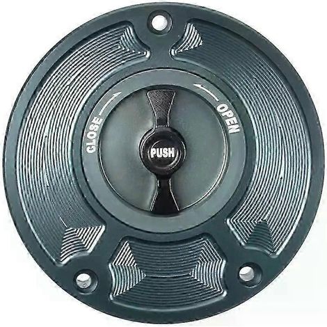 Schlüsselloser CNC-gefräster Tankdeckel aus Aluminium für Honda CBR 600 F4 F3 F2 (1991–2008) – Motorradzubehör – Grau/Schwarz (1/5)