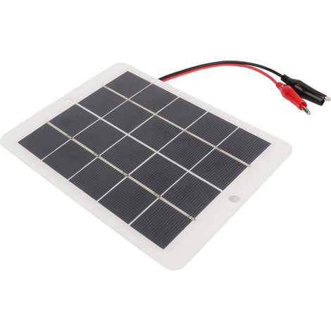 Panneau solaire 3W 5V à haut rendement de conversion, portable, durable et compact, idéal pour téléphones portables, batteries externes et activités de plein air. (1/5)