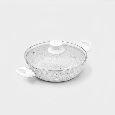 Antihaft-Aluminiumtopf 24cm Bisetti Stonewhite (1/2)