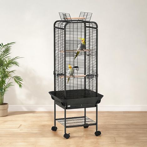 Cage pour oiseaux gris Oscuro en acero 62,5 x 62,5 x 146 cm (1/5)