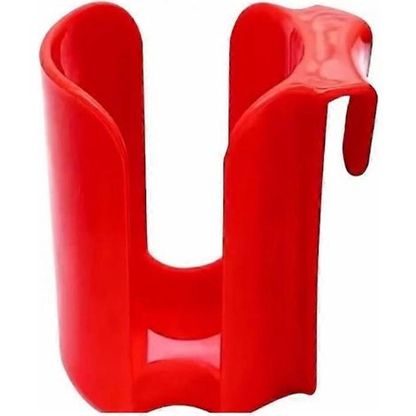 Mug porte-biscuits, tasse rouge réutilisable en plastique, organisateur de biscuits latéral (1/4)