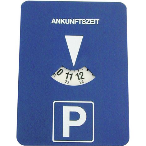 Disque de stationnement avec horloge intégrée – 11 cm x 15 cm – Enregistrement de durée de stationnement – Alimentation par pile LR6 – Hp Autozubehör