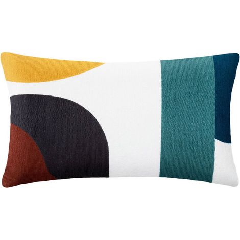 Coussin Déco Imprimé "Hary" 30x50cm Multicolore (1/2)