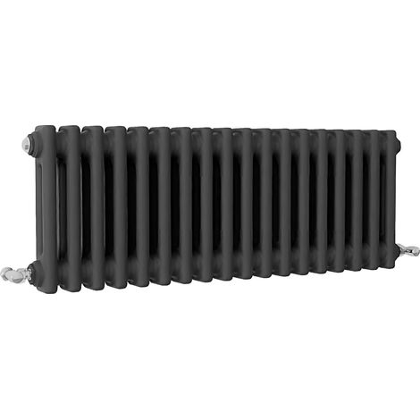 SKY Bathroom Traditional Cast Iron Style Radiator 2 Column Anthracite 300x830mm (1/5)