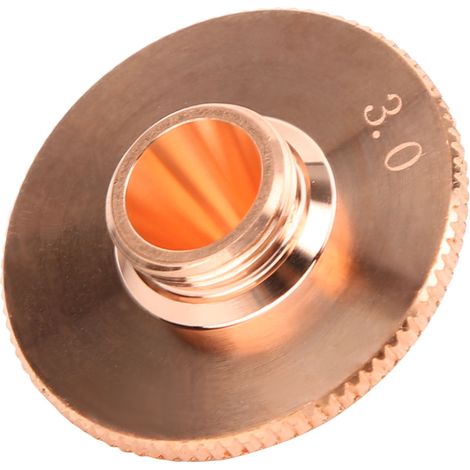 Buse laser monocouche en laiton (1 pièce) pour machine de découpe laser CO2/fibre (1,8/2,0/2,5/3,0 mm) (1/2)