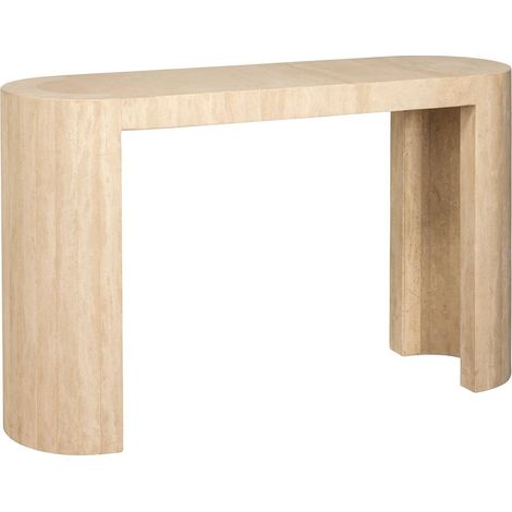 console murale travertin italien beige élégance intemporelle - beige travertin naturel (1/5)