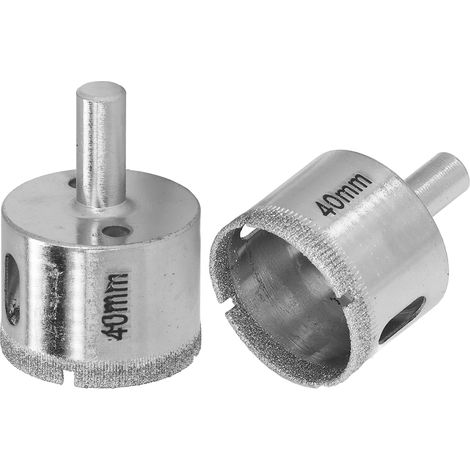 2 Forets Diamantés pour Carrelage 40mm, Perçage Rapide et Précise, Idéal pour Céramique et Verre (1/5)