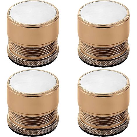 Lot de 4 rehausseurs de meubles réglables en métal, rehausseurs de pieds de lit, hauteur 2,7 cm à 4 cm, diamètre 40 mm (1/5)