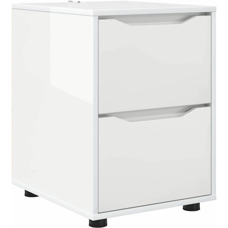 Maison Exclusive - Armadio Bianco Lucido 40 x 48 x 57 cm Legno multistrato