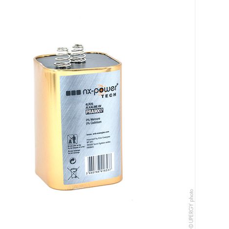 NX - Pile alcaline 4LR25R Nx-Power Tech Métal 6V 15Ah