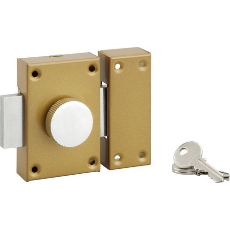 Cerradura de pomo/cilindro, 40 mm, bronce SANS MARQUE