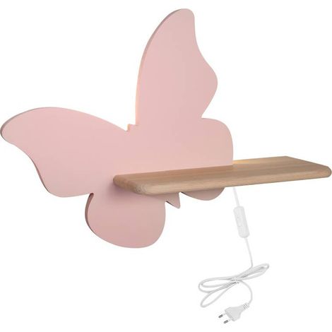 Applique Candellux Butterfly LED 4W rosa legno chiaro (1/3)