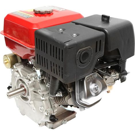Motore a Scoppio 9 CV 242cc, Motore a Benzina 4 Tempi con Albero Ø 25 mm, Avviamento Elettrico e Avviamento Strappo bateria 12V/17Ah inclusa Breckner Germany (1/5)