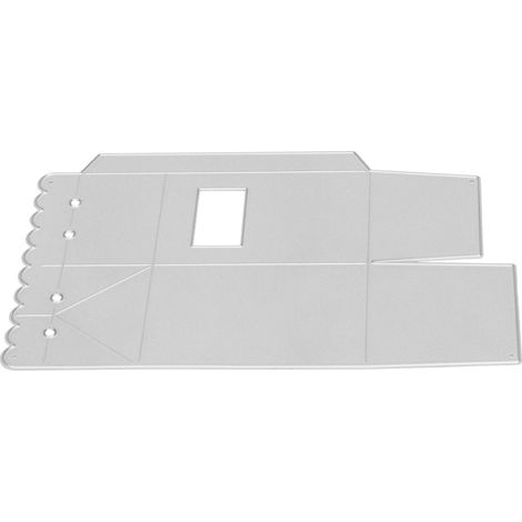 Irovami Pochoir de découpe en métal en forme de brique de lait, à gaufrer, pour la création de cartes et autres loisirs créatifs. (1/5)