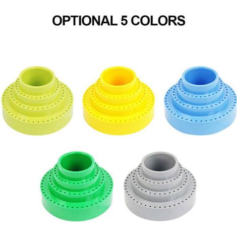 Organisateur 360° pour outils rotatifs, forets et têtes de meulage, avec 116 trous. Il range efficacement les accessoires, gain de (1/5)