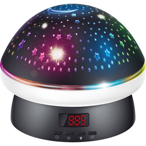 Ce projecteur d'étoiles à minuterie avec télécommande est doté d'une lampe de projection rotative et peut également être utilisé comme lampe de chevet, ce qui le rend adapté aux enfants, garçons et fi (1/5)