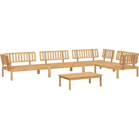 Maison Exclusive - Set Divano Pallet da Giardino 5 pz in Legno Massello di Acacia (1/5)