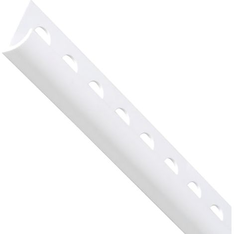 Kantenschutz aus weißem PVC, Stange 2,6 Meter