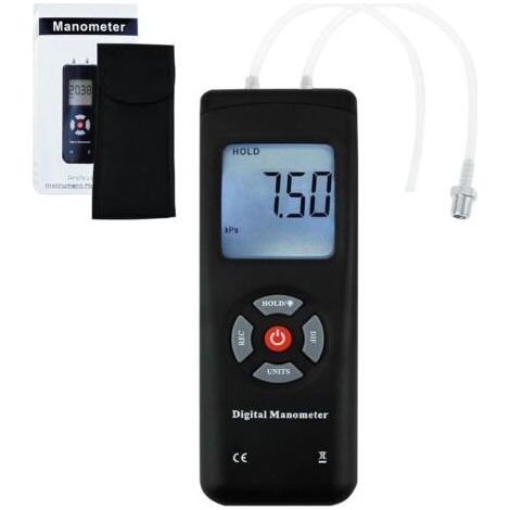 Manomètre de Digital, vide tenu dans le mètre de mesure portatif de pression d'air/gaz