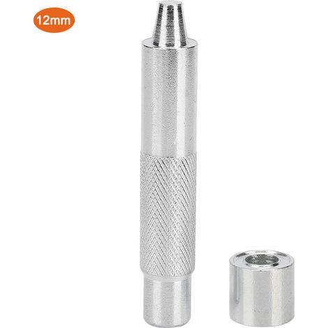 Jeu de 12 œillets métalliques 3,5-20mm, emporte-pièce manuel DIY, moule à œillet et pince d'installation pour couture et bricolage (12mm) (1/5)