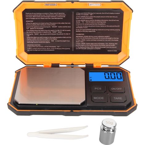 Balance numérique multifonction 500g 0.01g, 5 modes, écran LCD rétroéclairé pour herbes, bijoux, pièces (1/5)