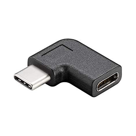 Adattatore da USB-C™ a USB-C™ 90°, nero, Presa USB-C™   Spina USB-C™. (1/4)