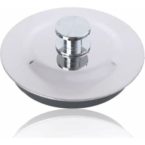 Bouchon de vidange universel pour baignoire – Ø 42 à 45 mm, étanche et facile à installer, en laiton chromé, lot de 1