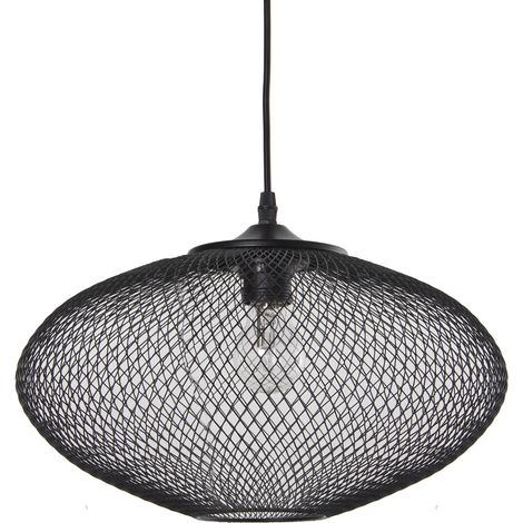 Black Metal -Decke, 1x27, max.40w nicht inc ° 38x25 cm, Kabel: 100 cmpour alle Stile, um dem Haus eine Note zu verleihen (1/5)