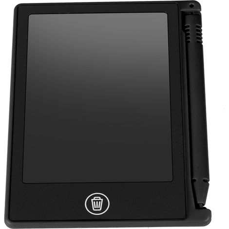 Tableau blanc pour écriture manuscrite, tablette graphique LCD 4,5 pouces pour enfants, liste de notes, pense-bête, noir. (1/5)