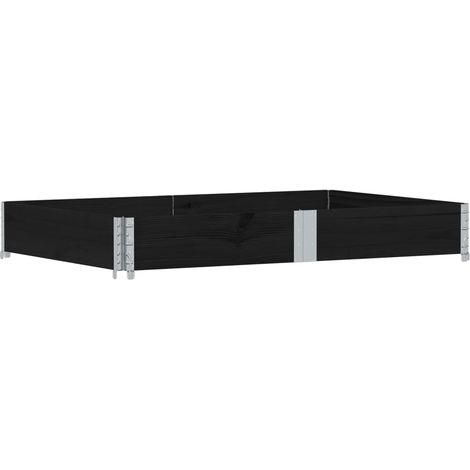 Maison Exclusive - Pflanzkasten Schwarz 150x100 cm Massivholz Kie