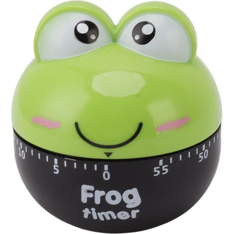 Cartoon Machinery Timer High Accuracy Adjustable 60 Minutes Mechanical Kitchen Cooking Timer for Kitchen Study Green (1/5)
