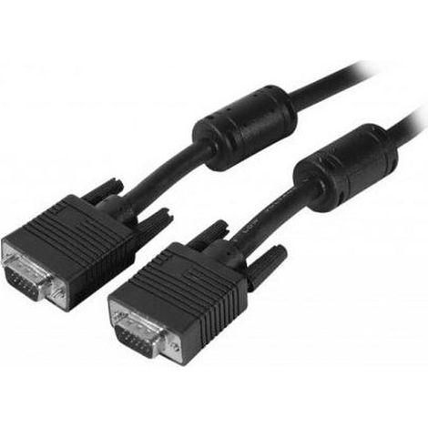 N/A Câble VGA HD mâle / mâle (1.80 mètre) - Cordon VGA avec ferrite compatible Full HD 1080p