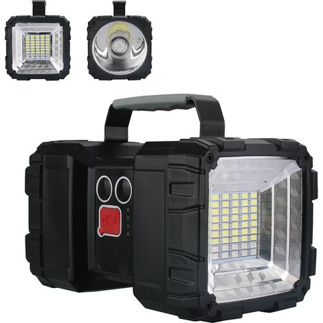 Taschenlampe, ultrastarke LED-Taschenlampe, 7 Modi, 10.000 mAh, wiederaufladbar, ultrastarke LED-Taschenlampe für Notfälle beim Camping, Wandern [Energieklasse A]