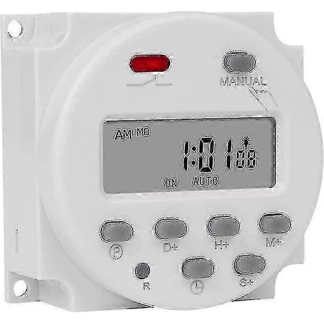 Minuterie numérique LCD 220 V, intervalle de 1 seconde, programmateur de relais horaire programmable 7 semaines CN101S (1/5)