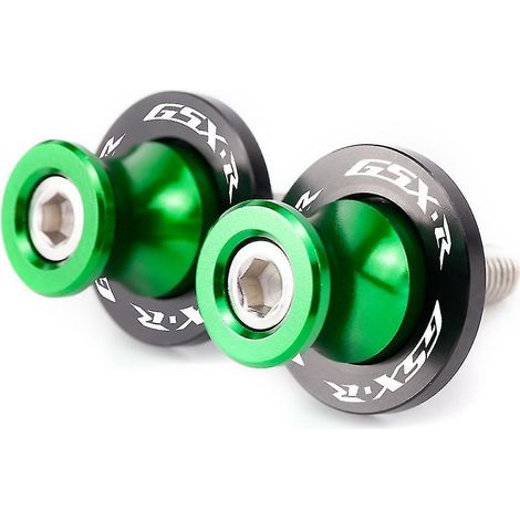 Accessoires en aluminium M8 pour Suzuki GSX-R 1000, 750 et 600 (K1, K2, K3, K4, K5, K6, K7, K8, K9 et K11) : bras oscillant, fixations de 8 mm, vis de support, aluminium (Chine, vert). (1/5)