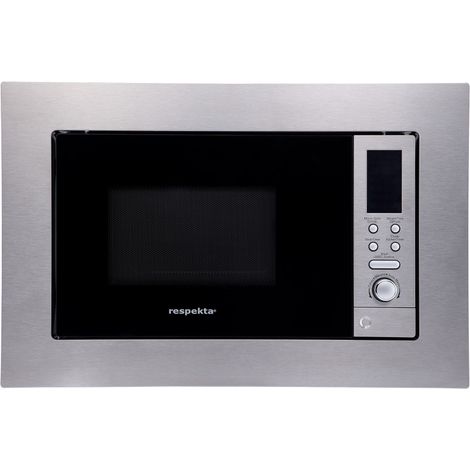 Mikrowelle 800 Watt Einbau Grill 1000 Watt Edelstahl 8 Programme 20 L Respekta