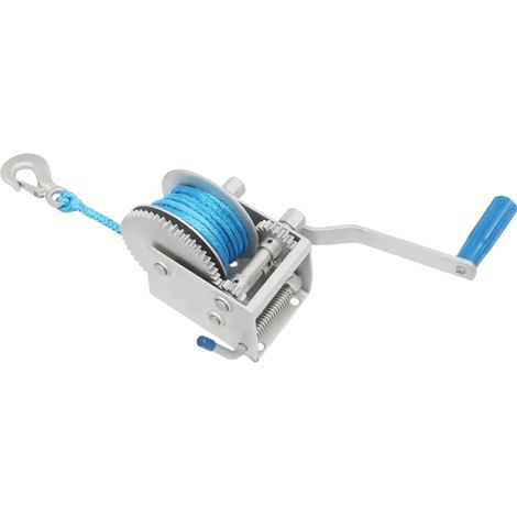 Treuil à main, charge maximale de 4500 lbs, 3 rapports de démultiplication, Argent (1/2)