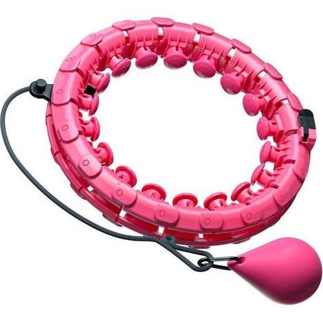 Abnehmbarer Smart Fitness Hoop – Pink – Verstellbare Größe – 360°-Massage (1/4)